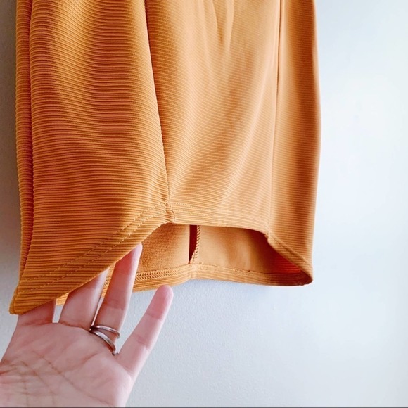 NWT Minkpink Orange Stretch Ribbed Fonda Mini Skirt, Size Medium - Picture 9 of 15